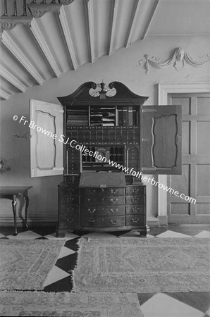 CASTLETOWN HOUSE  18TH CENTURY CABINET UNDER STAIRCASE